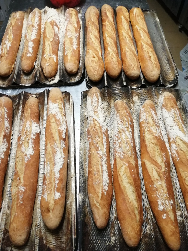 Panadería 2 pan en bandeja